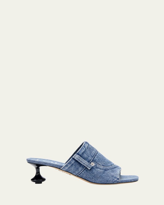 Toy Panta Denim Slide Sandals
